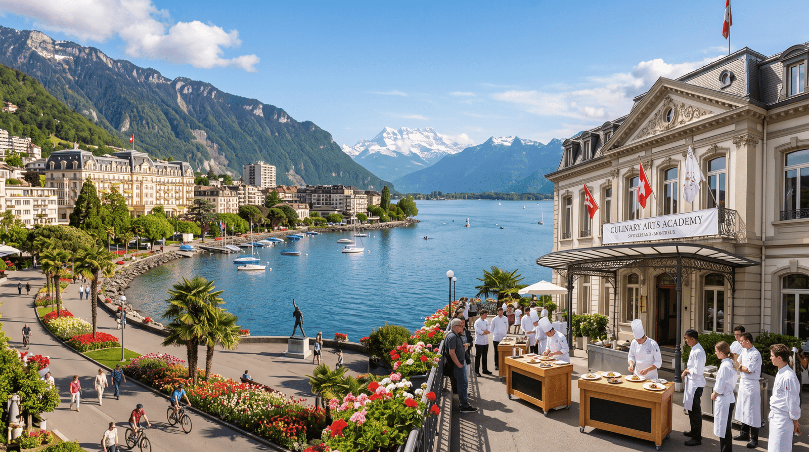 มงเทรอซ์ (Montreux) ริมทะเลสาบเจนีวา