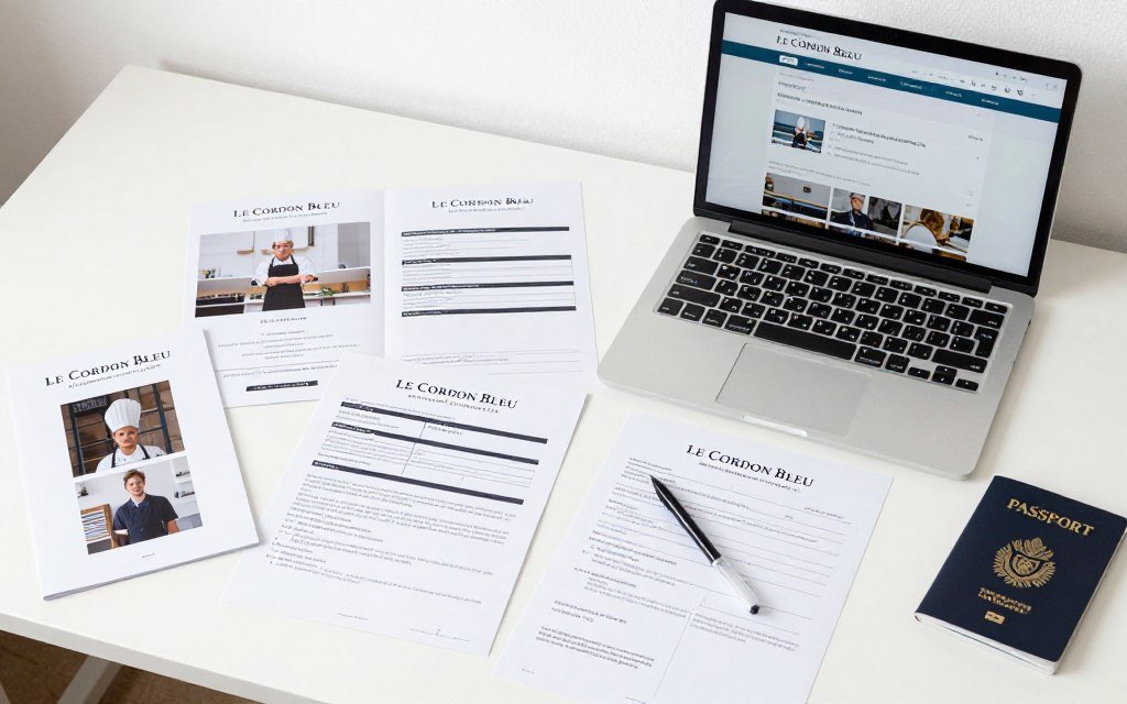 Le Cordon Bleu application documents and admissions process materials