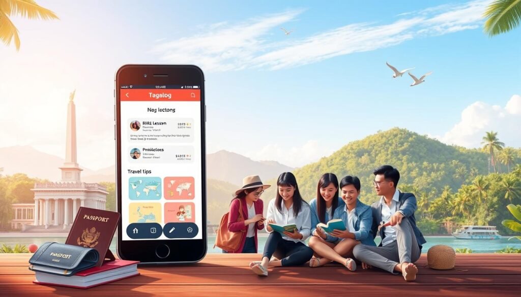 แอพพลิเคชั่นสำหรับเรียนภาษาตากาล็อกออนไลน์และเดินทางในฟิลิปปินส์